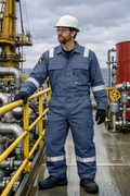 Arc-Guard Fire Retardant Lightweight Coverall — Professional Design — Grey