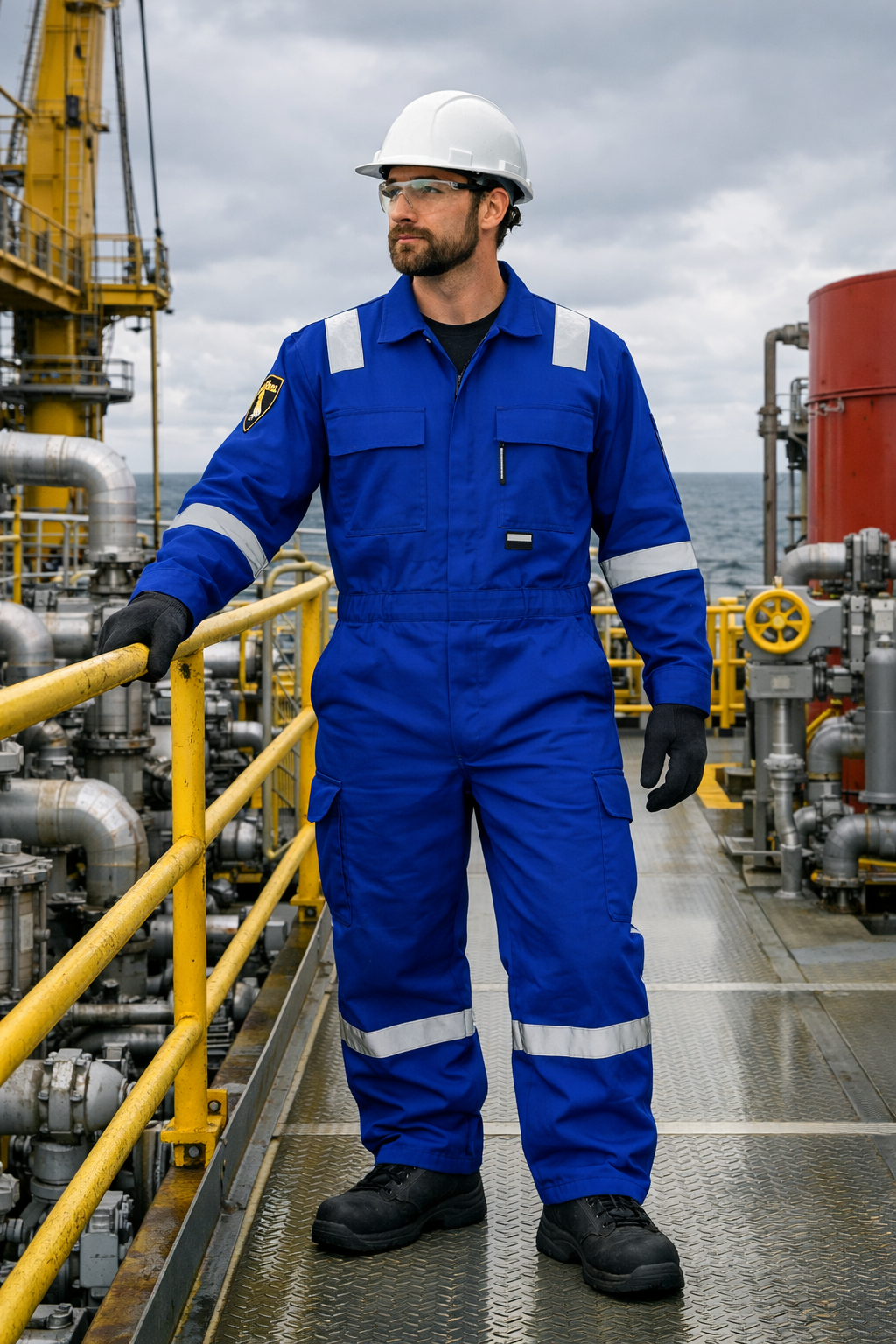 Arc-Guard Fire Retardant Coverall — Professional Design — Royal Blue