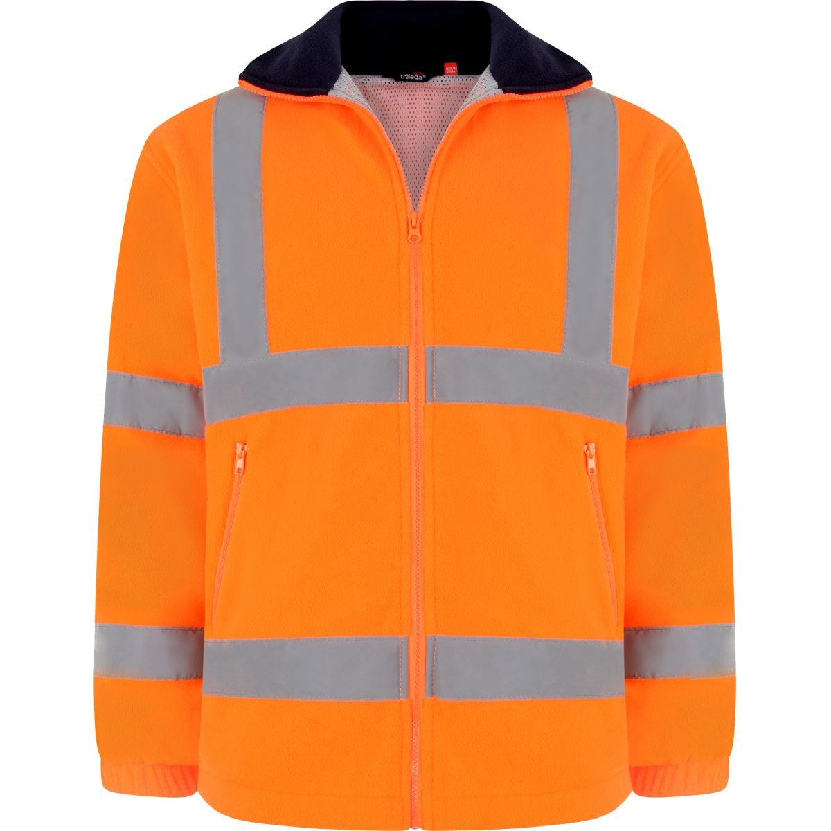 Mesh Lined Polar Lined Hi Viz Fleece Orange