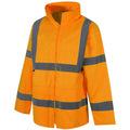 TURJ049 Hi Viz Unlined Rain Jacket Orange