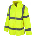 TURJ049 Hi Viz Unlined Rain Jacket Yellow