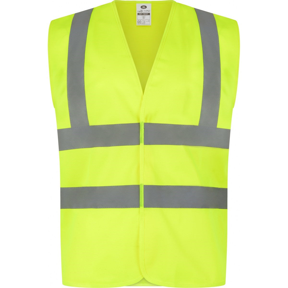 TWC01 2 BAND HI VIZ VEST YELLOW