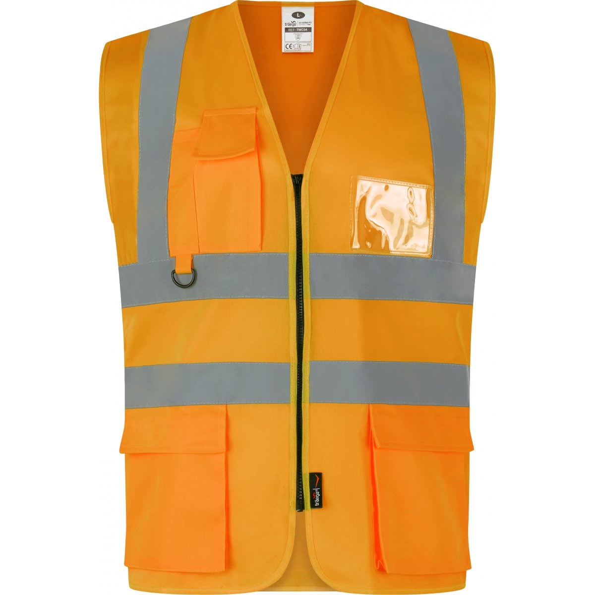 TWC04 EXECUTIVE HI VIZ VEST ORANGE